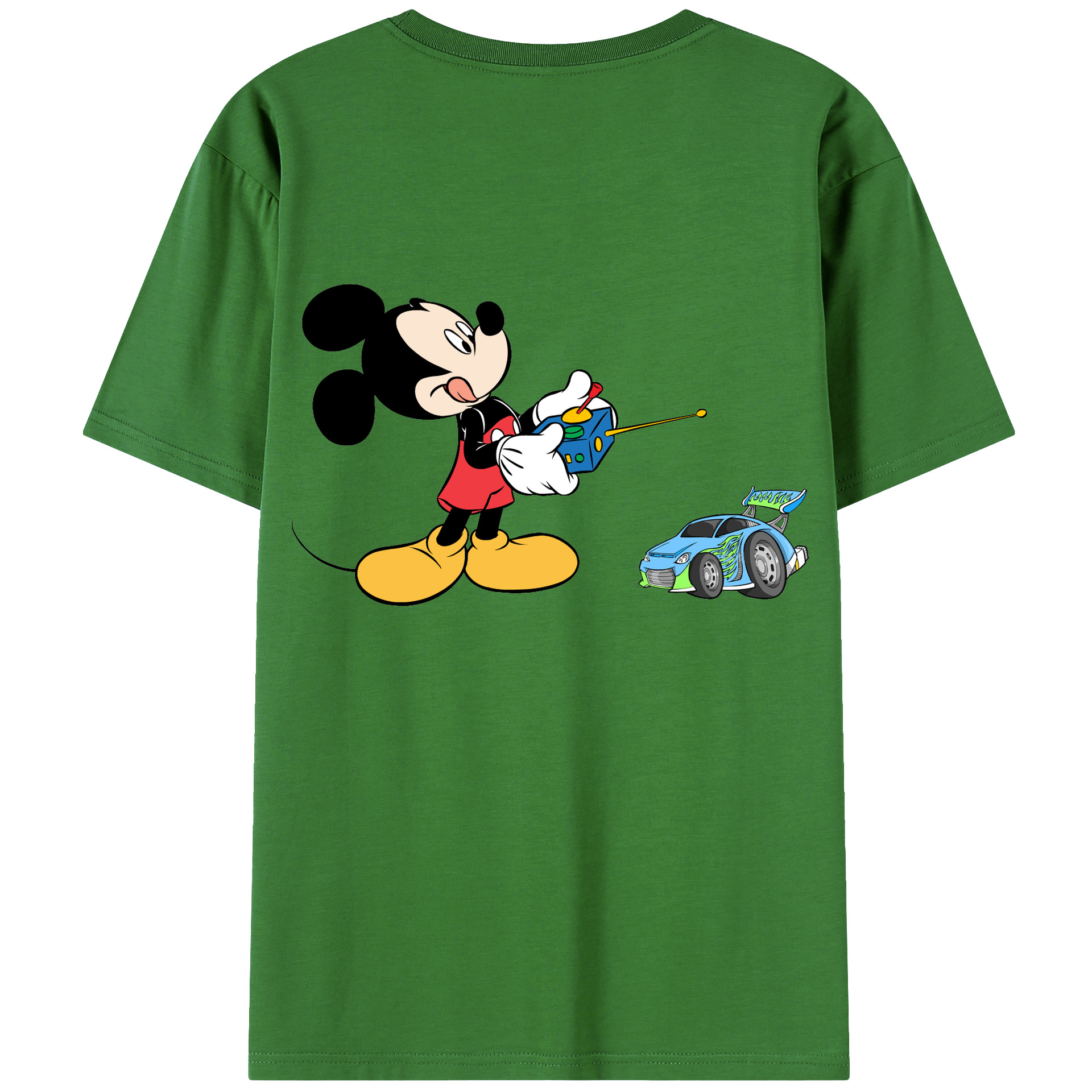 （画像用） ミッキーマウス Mickey Mouse レディース半袖Tシャツ(バックプリント)